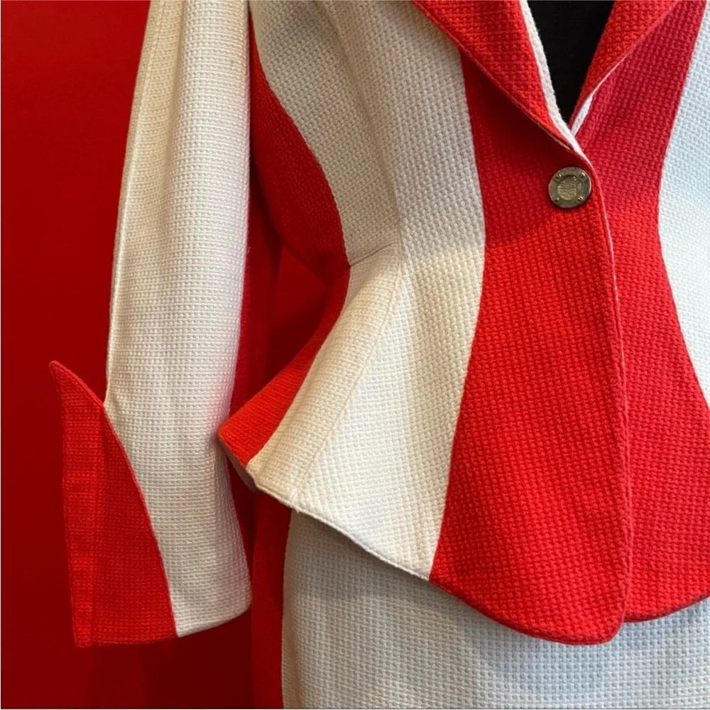 Thierry Mugler Red and White Ensemble - Picture 6 of 8